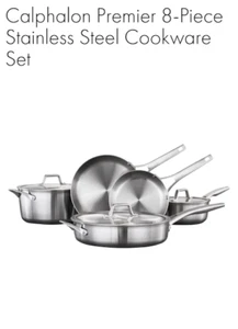 Calphalon® Premier™ Stainless Steel 8-Piece Set - Picture 1 of 9