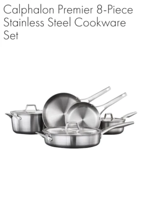 Calphalon® Premier™ Stainless Steel 8-Piece Set - Image 1 of 4