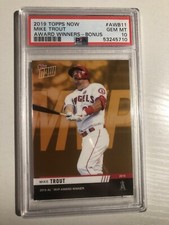 2019 Topps Now Award Winners Bonus Mike Trout Angels AWB11 Gem Mint PSA 10