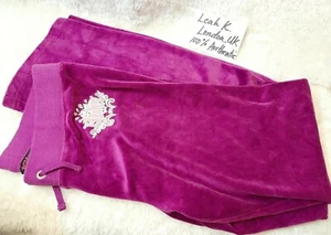 Pantalones de chándal 100 % genuinos Juicy Couture púrpura EE. UU. talla 14, pre-amados - Imagen 1 de 4