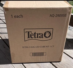 Tetra LED Cube Shaped 3 Gallon Aquarium with Pedestal Base NEW IN BOX - Picture 1 of 2