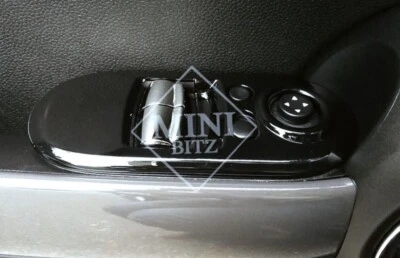 Gloss Black Door Window Control Covers for MINI Cooper S 3 DOOR F56 UK Stock - Image 1 of 4