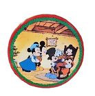 Vtg Disney Christmas Holiday Mickey & Minnie Metal Tin Home Sweet Home