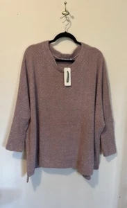 NEW Impressions Women’s Oversized Dusty Rose Sweater Size Large NWT Retails $59 - Picture 1 of 9