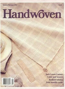 Handgewebte Zeitschrift Jan/Februar 1991: Deckenmantel, Jacken, Schals, Läufer, Teppich + - Bild 1 von 1