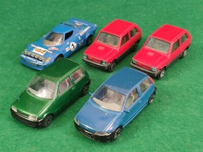 BURAGO 1:43 LOTTO MODELLI  FIAT PANDA PUNTO CINQUECENTO 500 LANCIA STRATOS  🔺🔺 - Immagine 1 di 4