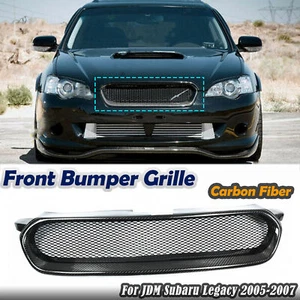 Carbon Fiber Front Mesh Grill Grille Hood Cover For Subaru Legacy 2005-2007 2006 - Picture 1 of 10