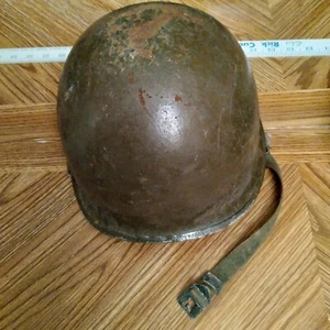US WW2 M-1 HELMET swivel bales LOOPS with STRAPS AND 2 LINERS from Vietnam - Picture 1 of 12