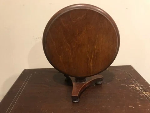 Apprentice piece mahogany breakfast table Victorian Cover