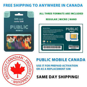 Time For All Kinds - New Public Mobile Multi SIM 3 In 1 Adapter SIM Card