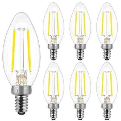 ENERGETIC E12 B10 LED Classic Candelabra Clear Light Bulb 40 Watt Equivalent ... - Image 1 of 4