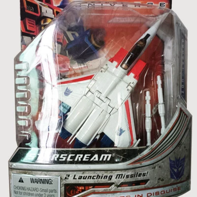 New G1 Transformers Universe Starscream Deluxe Class Action Figure Hasbro 25th - Image 1 of 4