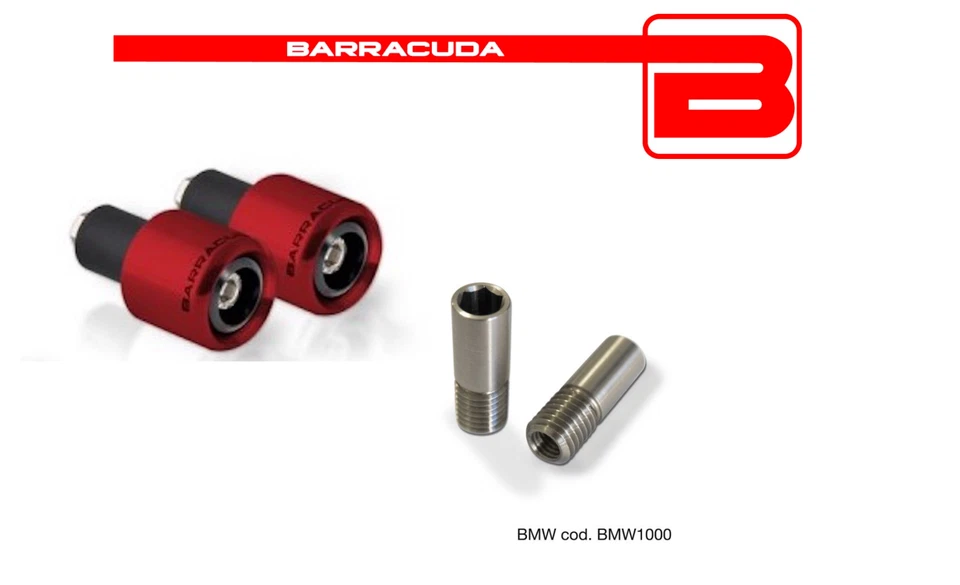BARRACUDA CONTRAPPESI ROSSI + ADATTATORI per BMW R 1150 GS / R / RS / RT - Immagine 1 di 1