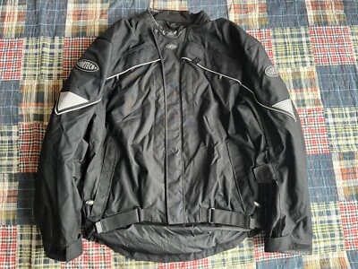 Cortech Advanced Sport Black Padded Motorcycle Jacket Coat Men’s Size 2XL - Image 1 of 4