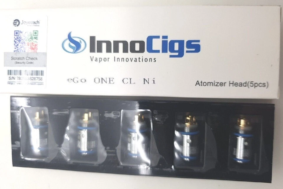 InnoCigs / Joyetech eGo One CL Ni 0,2 - 1,0 Ohm (5 Stück) Verdampferköpfe Coils - Bild 1 von 1