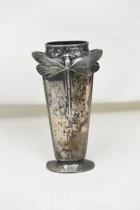 Antique Art Nouveau c. 1900 Christofle Dragonfly Vase, France Vase GALLIA - Picture 1 of 15