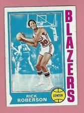                     1974-75 TOPPS RICK ROBERSON BASKETBALL CARD #57  EX
