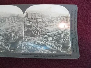 Stereoview Keystone View Co Alincourt France German Ammo Camp WWI (O) AS IS - Picture 1 of 4