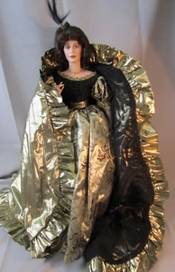 Franklin Heirloom Porzellan Puppe, Dame in Abendrobe ,57cm - Bild 1 von 7