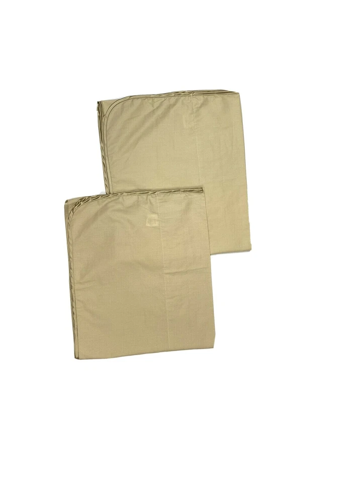 Par de cenefas bronceadas de 2 resortes para tratamientos de ventanas cortinas caqui ligeras de lujo Foto 1 de 4