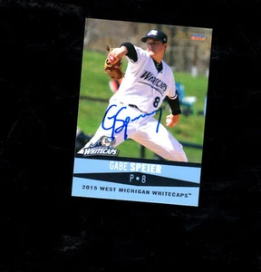 Gabe Speier 2015 West Michigan Whitecaps auto signed team set card Tigers - Picture 1 of 1