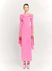 AUTH Solace London The Arden Maxi Dress in Light Pink UK 8 - Picture 1 of 7