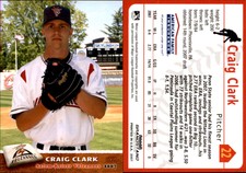 Craig Clark 2007 Grandstand Salem-Keizer Volcanoes #NNO Card *AutographDen*