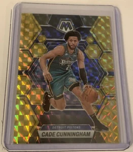 2022-23 Panini Mosaic Cade Cunningham YELLOW REACTIVE PRIZM Detroit Pistons SP - Bild 1 von 2