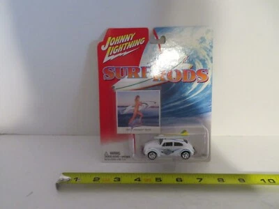 Johnny Lightning Surf Rods Surf 1966 Volkswagen Beetle Blanco 2003 Sin usar, en caja Foto 1 de 3