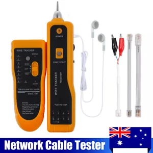 Ethernet Network Toner RJ11 RJ45 Telephone Cable Tester LAN Tracker Wire Finder - Picture 1 of 18