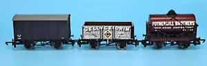 Hornby OO Gauge - G.W.R. 12t Closed Van & Private Owner Tank & Open Coal Wagons - Picture 1 of 10