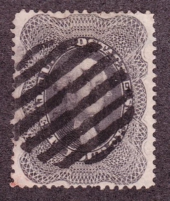 US 37 24c Washington Used w/ Black Grid Cancel VF-XF SCV $375 - Image 1 of 2