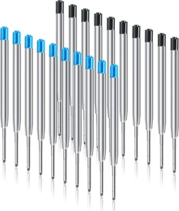 Ricariche per Penna a Sfera, 20Pcs Ricariche per Penna Parker  Nero+Blu - Foto 1 di 12