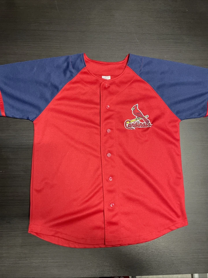 Camiseta de beisebol costurada tamanho 14/16 MLB St. Louis Cardinals Albert Pujols #5 - Imagem 1 de 4