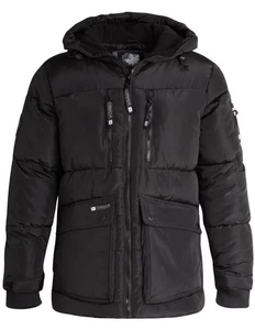 CANADA WEATHER GEAR Herren schwere - hochgeschlossene gefütterte Jacke Größe Large, schwarz - Bild 1 von 4