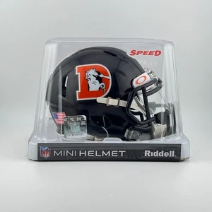 Mini casco de fútbol americano con visera Denver Broncos Riddell Speed "Color Rush" - Imagen 1 de 4