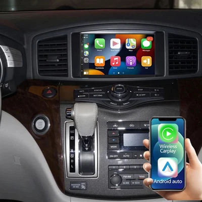 Car Radio Stereo Carplay Android 15 GPS Navi FM/RDS For 2011-2017 Nissan Quest Foto 1 de 4