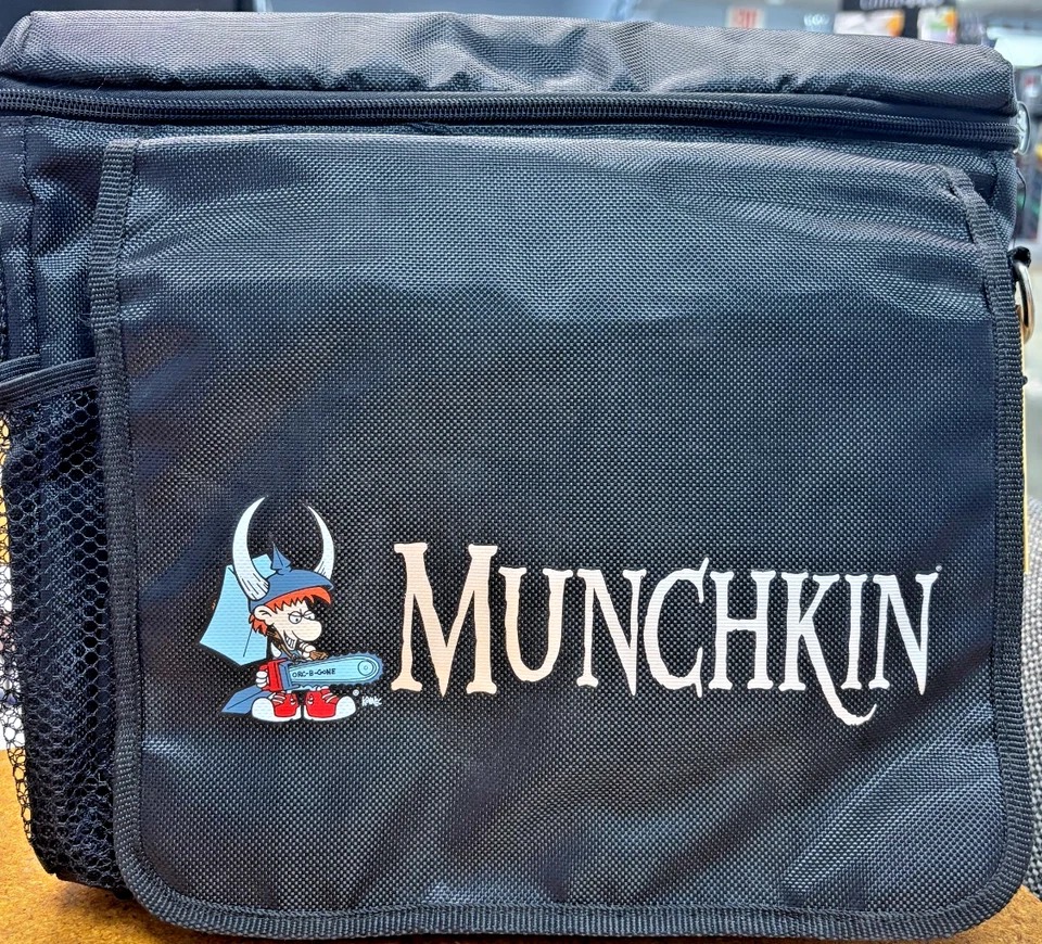 Munchkin Card Board Game Carry Messenger Bag  RARE w/ CARDS + Die - Image 1 of 4