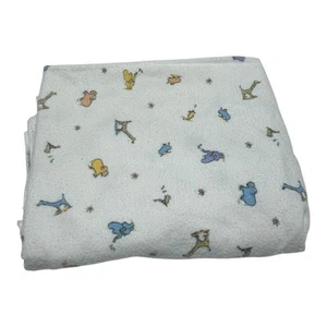 Carter's JOHN LENNON Baby Blanket Animals Giraffe Rhino Elephant MADE IN USA - Picture 1 of 8