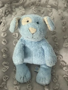 Pottery Barn Kids Blue Puppy With Spotted Beige Eye HTF Plush Lovey 7" PBK Dog - Picture 1 of 5