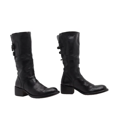 Bottes From Taille: EUR 37 Utilisé (Cod.STS126) Femme Bikers Classique Noir - Photo 1/4