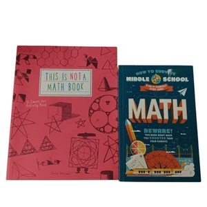Middle School Math Books Fun Math Bundle of two Books - Picture 1 of 8