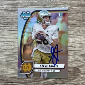 Steve Angeli 2024 Autografo Bowman Rifrattore Rookie RC Firmato IP Auto #167 - Foto 1 di 2