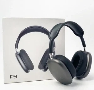 Nuevos Auriculares P9 PRO MAX con Cancelación de Ruido Auriculares Bluetooth Negros - Imagen 1 de 6