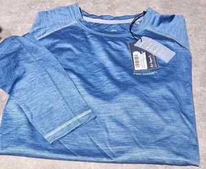 NWT! FISH HIPPIE-Blue Perform.Poly/Spdx, Mens LS, Athletic Fishing T.Shirt-(M) - Bild 1 von 4
