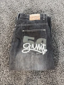 Pantalones de mezclilla vintage G Unit para hombre 36x32 gris 50 centavos holgados rap hip hop lavados descoloridos - Imagen 1 de 8