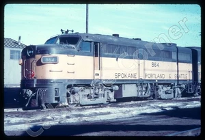 SP&S Railway #860 Alco FA-1 at Vancouver, Washington 8-1965 35mm Slide (6269) - Picture 1 of 3