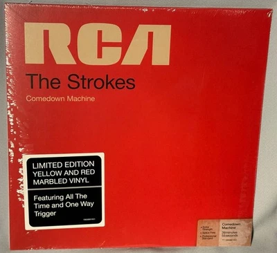LP THE STROKES Comedown Machine (Yellow/Red Marbled VINYL, 2023) NEW MINT SEALED - Image 1 of 2