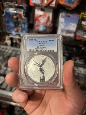 2015 Mo NGC PL70 Reverse Proof Mexico 1 oz Silver .999 First Strike! - Image 1 of 2
