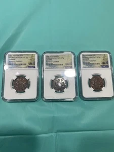 (3) 1808 India Admiral Gardner, NGC GENIUNE Certified- Madras Presidency. - Picture 1 of 8
